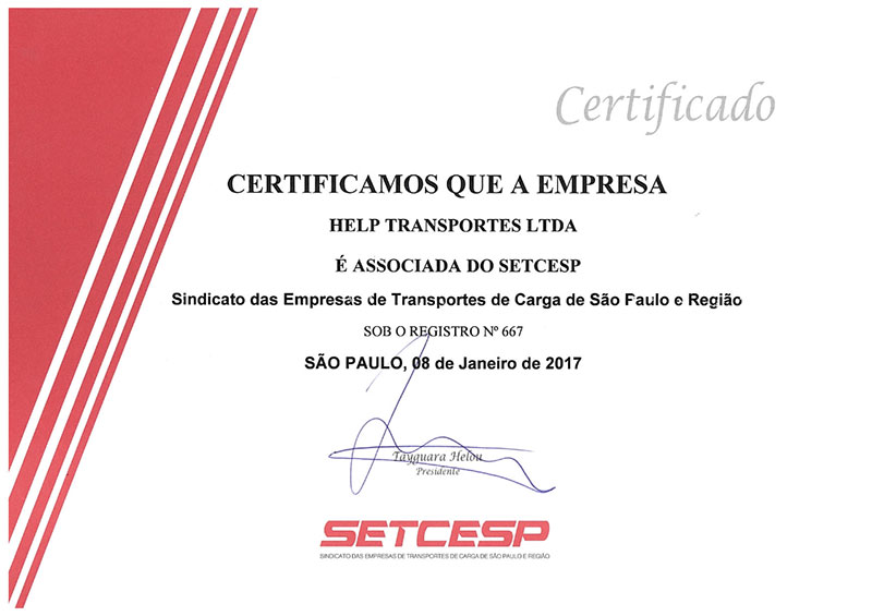 Certificado Setcesp